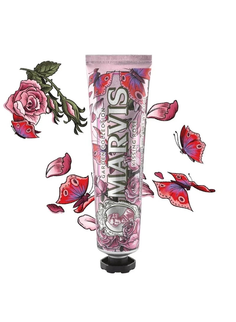 Marvis Kissing Rose Toothpaste 75ml, an exciting flavor for long-lasting freshness - Image 1